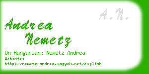andrea nemetz business card